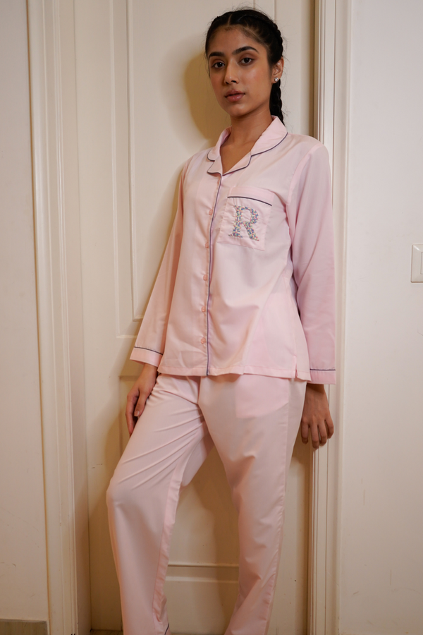 Din Raat classic - Candy Floss Dainty knots Pyjamas/shorts set