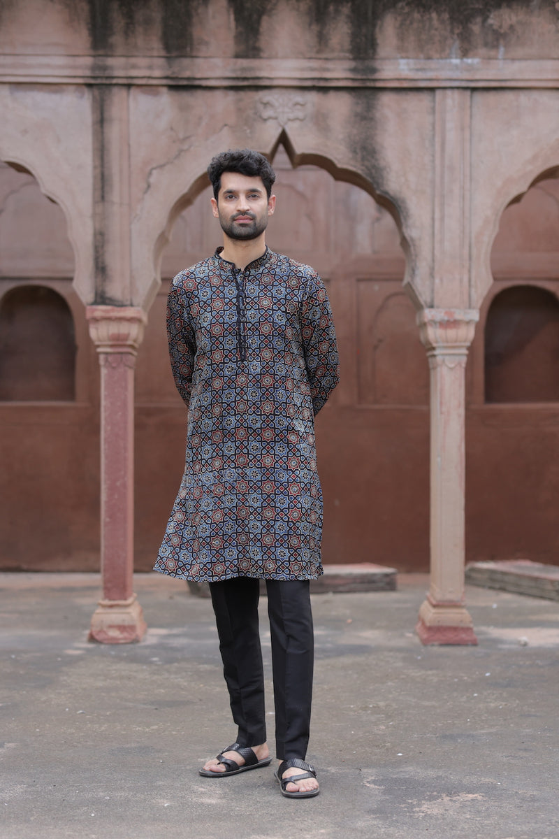 Buy Turquoise Embroidered Kurta And Straight Pants - Set Of Two by KEVA  CLOTHING at Ogaan Market Online Shopping Site